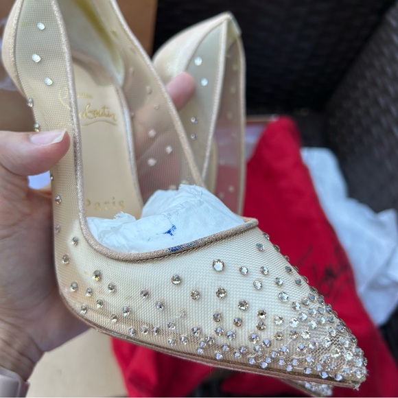 Follies Strass Christian Louboutin 100mm pumps - Picture 9 of 12